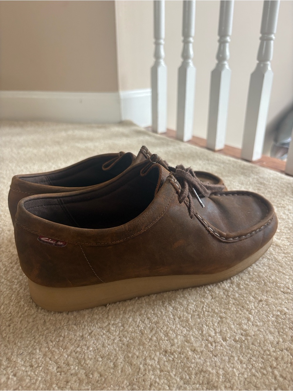 Women’s Brown Leather Moccasin-Style Slip-On Loafers
